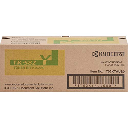 Toner jaune Tk582y Kyocera pour imprimante de bureau FS-C5150DN haute capacité