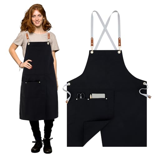 Crossback Pottery Apron Split Leg with Large...
