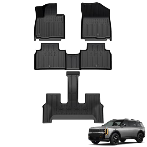 Lumway Floor Mats for 2027 Kia Telluride Gas 7 and 8 Seats (Not for Hybrid)