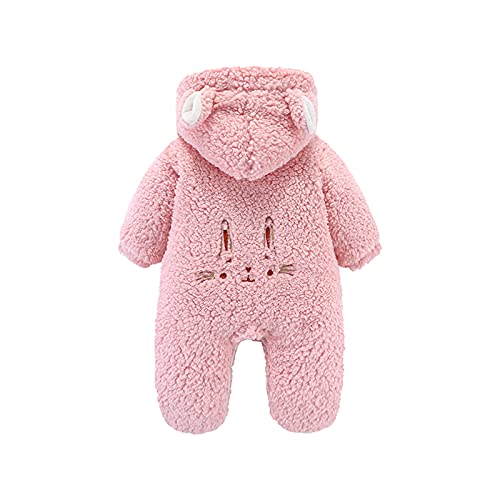 Toddler Fuzzy Buttons Infant Hooded Coat Jumpsuit Boys Romper Girls Baby Girls Coat&jacket Boys Winter Coats Size 5 to 62