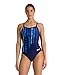 Produktbild ARENA Team Painted Stripes Badeanzug Damen L Marineblau/Mehrfarbig