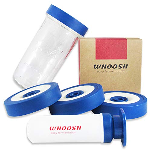 AXL Fermenting Wide Mouth Vacuum Lids for Mason Jars, Airtight, Airlock, Leak-Proof Seal