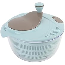 Salad Spinner Lettuce Dryer, Hand Crank Rotary Vegetable Dryer Veggie Washer with Colander, Vegetable Spinner Drain Basket, Vegetables Fruits Wash Spinner Bowl