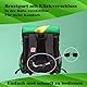 Familando Ninjago Schulranzen Set Jungen – Mit gefüllter Federmappe und Turnbeutel – Ergonomisch Stabil 790g leicht 16L Volumen – Brustgurt Reflektoren Regenschutz – Komplettset 1. Klasse Grundschule