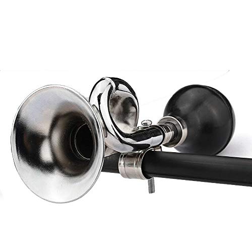 Bocina de corneta XLC para bicicleta retro de paseo con timbre de pera 3