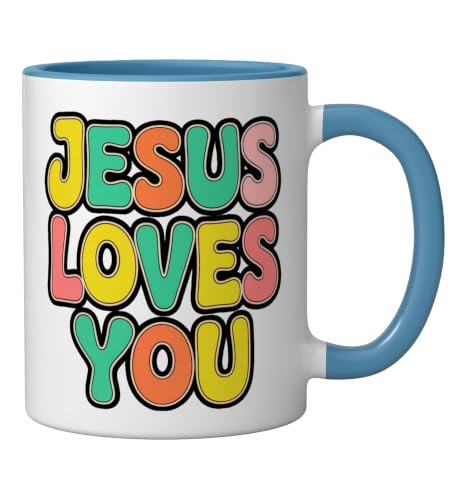 Taza de Cerámica Jesus Loves You Faith and Inspiration 11oz miniatura 2