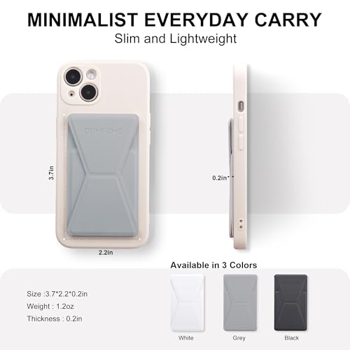 dumfume Béquille de téléphone portable verticale et horizontale pour bureau - Support de téléphone réglable pour iPhone 15/14/13/12 - Tous les smartphones - Gris – vue 3