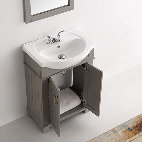 Fresca Fvn2302Gr-Cmb Hartford 24" Gray Traditional Bathroom Vanity With Sink Combo (Faucet & Mirror Not Included) #TOP4