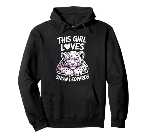 Esta Chica ama los leopardos de Nieve Sudadera con Capucha
