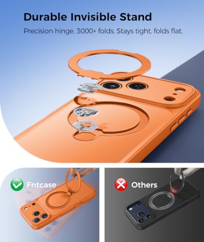Image of FNTCASE for Phone Pro Case 18 Series /Phone 17 Pro Case with Stand Orange