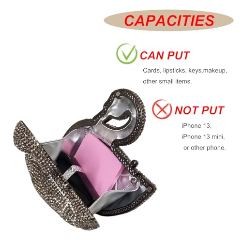 Image of Elegant Swan Evening Purse Animal Crystal Clutch Women Minaudiere Handbag Party Luxury Rhinestone Bag | Animal Crystal
