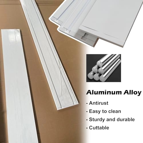 Customizable 4m White Curtain Pelmet Panel - Decorative Valance for Ceiling Mount, Aluminum Alloy Curtain Box, No Tracks Required, Stylish Home Décor Solution