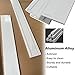 Ceiling Mount Curtain Track Pelmet Cover, White Curtain Pelmet Box Without Track, Aluminum Alloy Curtain Cornice Baffle Panel for Windows(1.4 Meter (4.6ft))