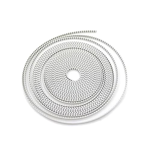 Courroie synchrone ouverte en polyuréthane T5 premium blanche 20 mm de large pour moto, 15 mètres