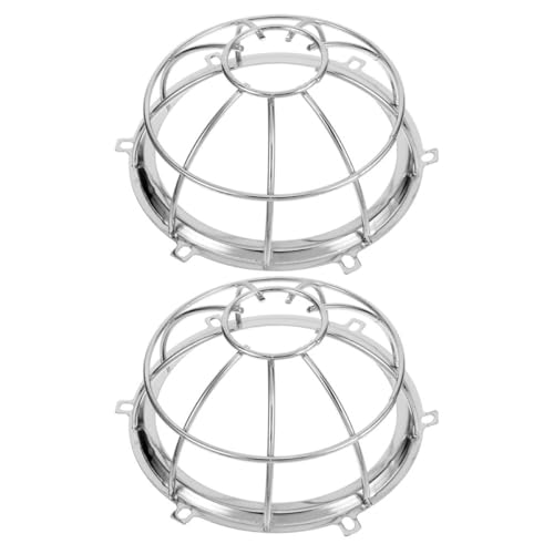 NESTINGHO Cubierta para Detector de Alarma contra Incendios, 2 Protectores de Hierro para Cabezal de Rociadores, Diseño Malla para de Humo, Uso en Cocinas y Áreas Residenciales