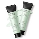 XdealCozyxc 2 Pack Face Primer Makeup, Green Colour Corrector for Anti Redness, Shrinking Pores, Hydrating & Moisturizing