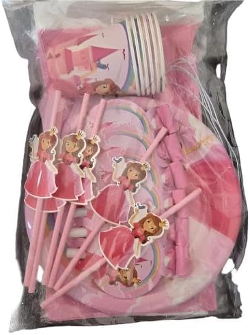 Kids Birthday Party Set for 6 (Pink)