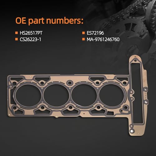 Image of MA-9761246760 MLS Head Gasket Set with Head Bolt for Chevy Equinox Malibu Impala Captiva Sport, for Buick Verano, for GMC Terrain 2.4L 2384cc 145cid L4 DOHC (16 Valve) HS26517PT