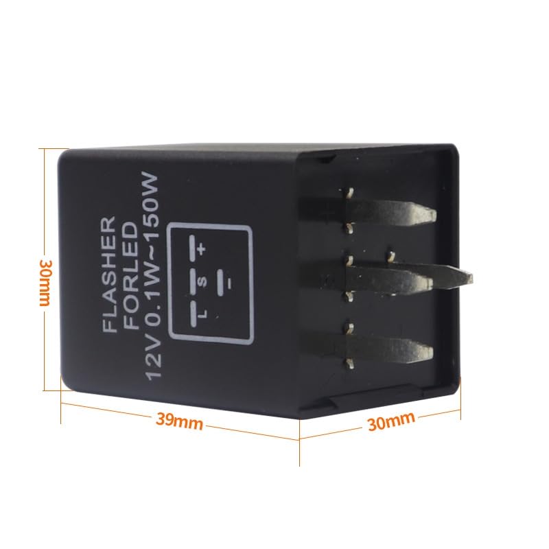 4-Pin 12V 15A EP29 EP29N Electronic LED Flasher Relay for Fix LED Turn Signal Bulbs Hyper Flash Repairs