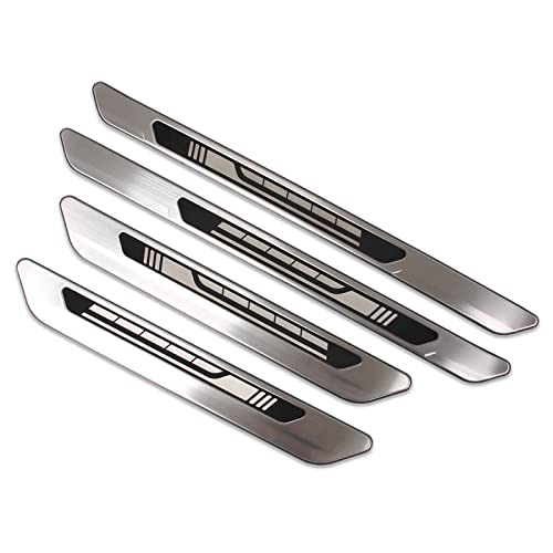 Beautost Fit for Toyota 2021 2022 2023 2024 2025 Sienna Outside Door Sill Scuff Plate Guard Cover Trim Stainless Steel (Silver)