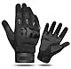 WESTWOOD FOX WFX Motorradhandschuhe für Damen und Herren, mit hartem Knöchel, Vollfinger-Touchscreen, Motorradhandschuhe zum Fahrradfahren, Schwar