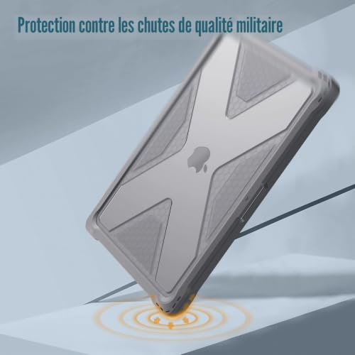 Coque MacBook Pro 16 protection renforcée haut de gamme structure rigide grise