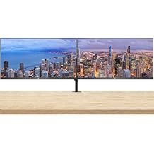 HP Series 5 Pro 27-inch 527pq 2K Quad HD 2560 x 1440 LCD IPS Monitor, 2-Pack, DisplayPort, USB Hub Bundled with Desk Mount Dual Monitor Stand