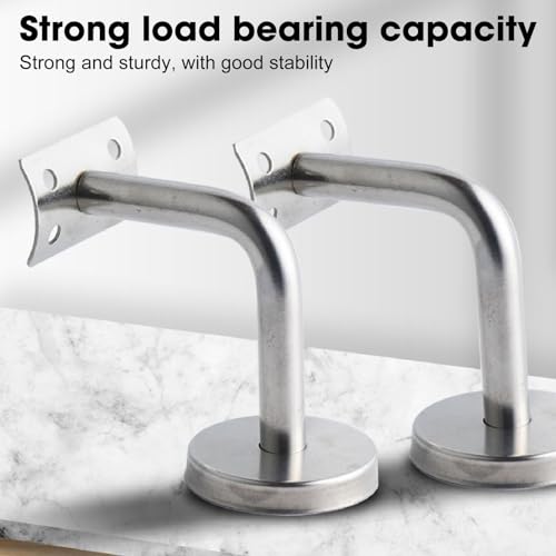 6PCS Edelstahl Handlaufhalterung, Handlauf Wandhalterung Treppengeländer Halterung Handlaufhalterung Handlaufhalterung Handlaufhalterungen Treppengeländer im Freien für Zuhause