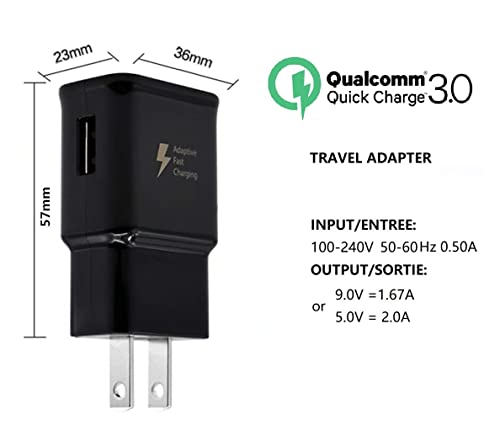 Samsung Charger Fast Charging With Usb Type C Cable 6Ft For Samsung Galaxy S10/S10E/S10 Plus/S9/S9 Plus/S8/S8 Plus/S20 S21 S22 S23 Ultra/Note 8/Note 9/Note 10/Note 20/A50/A51/A52/A53/A32/A13 [2-Pack] #TOP2