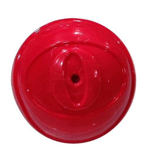 Image of Dog Combo Pack of Red Bone + Ball + Red Dumbell Rubber Chew Toy Ideal for Chewing Dogs and Puppies (Red)