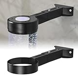 Sensolio Bubble Tube Wall Mount Bracket – Extendable 4–7 Inch – Protects from Knocks and Spills, Ideal for Children's Sensory Rooms & Aquariums (Black-4 Inch Diameter)