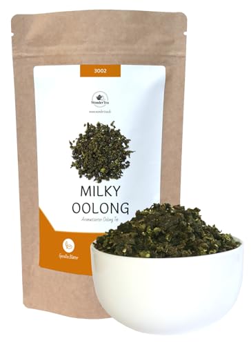 Milky Oolong, Premium Halbfermentierter Tee mit Grüntee Charakter Lose, aromatisiert, Chremiger Geschmack | WonderTea Milky Oolong Tea (50g)