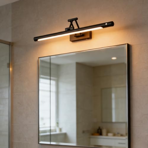 Lámpara de pared LED interior con sensor movimiento de 120° y aplique de baño impermeable 7