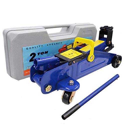 2 Tonne High Lift Hydraulic Trolley Jack-Portable Garage Jacks-with Super Rocket Lift and Carry Bag-Car 4x4 Van SUV Low Entry