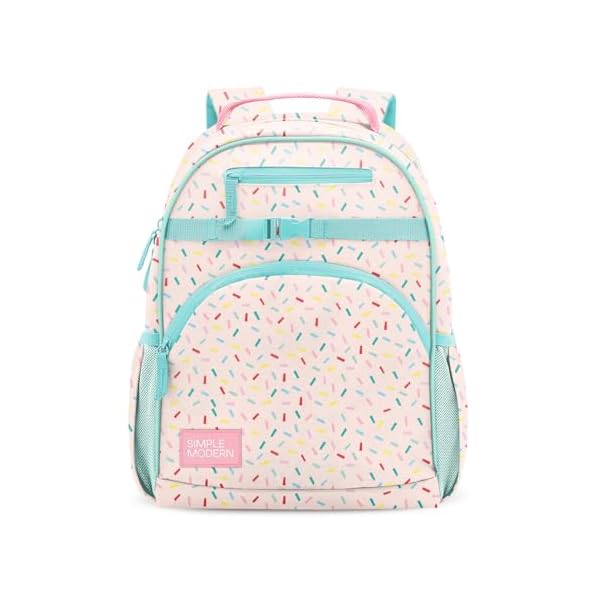 Simple Modern Large Kids Backpack for School Girls and Boys | Elementary Backpack for Teen | Fletcher Collection | Kids - 16" tall | Confetti