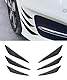 Flaconi 6PCS Spoiler Auto,Auto Frontstoßstange Spoiler,Gummi Flossen Spoiler Canards Kit,Frontstoßstangensplitter,Auto Frontstoßstange Lippe Spoiler,Geeignet für Alle Arten von Fahrzeugen (Kohlefaser)