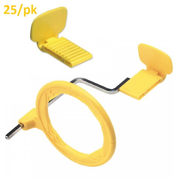 AmeriCan Goods 25/Pk Dental Sensor Holders XCP Disposable Posterior B-Block Color Coded, Yellow Posterior, Raplacement Part