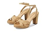 Anne Klein Sandalias de Tacón Vivian para Mujer, Rafia, 10, Rafia, 38 EU