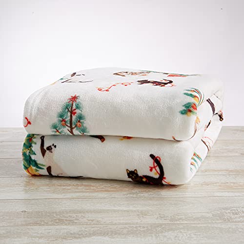 Great Bay Home Luxuriously Soft Velvet Plush, King Holiday Throw Blanket | Christmas Throw For Sofa And Bed | Cozy And Warm Plush Throw Blanket | Holiday Blankets And Throws #TOP1