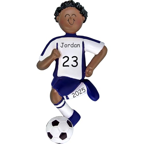 Personalized Soccer Player Christmas Ornaments 2025, Name,