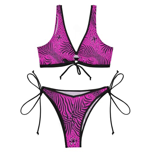 Maillot de bain 2 pièces pour femme idéal pour bronzer à la plage ou au bord de la piscine - 4