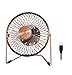 Price comparison product image BXT 6" Antique Bronze Silent USB Desktop Fan 360 Rotating Portable Office Metal Mini Fan Personal Cooler Cooling USB Desk Fan for PC Laptop