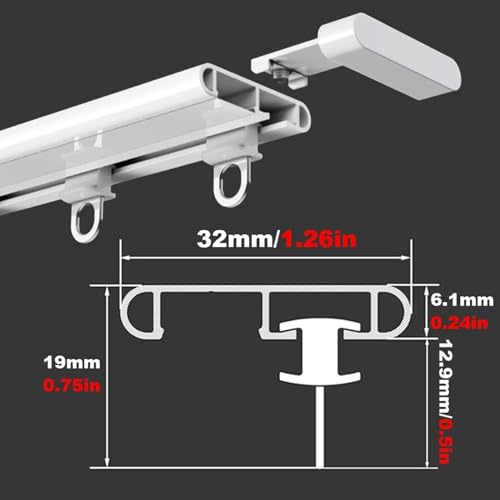 Tringle à rideau de douche fine 70 cm au design épuré de maison - 3