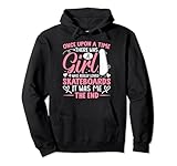 Skateboarding Girl Skateboard Skating Woman Skateboarder Pullover Hoodie
