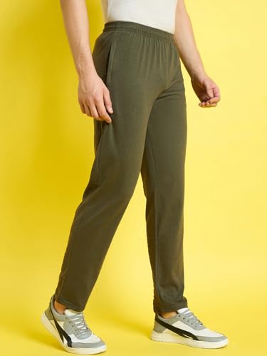 Image of bearbrother Men's Regular Fit Solid Trackpants