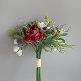ramo novia paniculata ✿Ramo de flores artificiales es facil para limpiar, Si usarlas dulante mucho tiempo y las flores tiene polvo, puede limpiar con agua y paño seco. Tambien puede usar el secador de viento frio para deshuesar los polvos, despues puede obtener las flores artificiales de colores como nuevas.