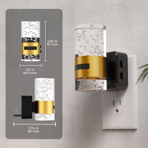 Image of L LOHAS LED Motion Sensor Night Light, Bubble Night Lights Plug into Wall,3CCT Color Temperature Change Night-Light,Dimmable Nightlights with Dusk to Dawn Sensor for Rooms Bathroom Hallway