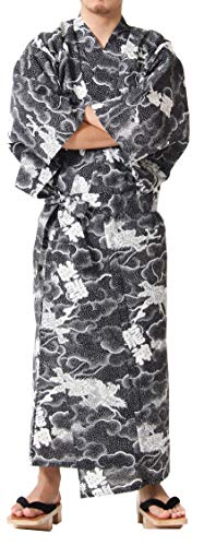 Image of Dita Tokyoin Traditional Made In Japan Cotton Yukata Robe (Japanese Pajama Kimono) Easy Wearing set2