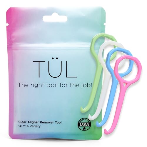 TL | Only Invisalign Remover Tool Made in the USA | Lifetime Replacements | Ortho Recommended Aligner Remover Tool & Retainer Remover Tool | Variety 4 Pack | Top Invisalign Accessories