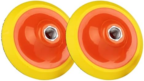 Ouya 2PCS 5 Inch Hook and Loop Backing Plate 5/8"-11 Thread Pads for Rotary Polishing Machine